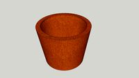 CORTEN STEEL Planter // Bac en acier Corten - serie 4 - 1000x800