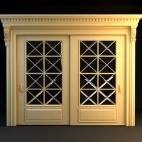 Wide Double Door3d model