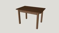 IKEA SUNDVIK Children's table, grey-brown
