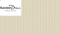 Tecido CHROMO BEGE - Karsten Decor