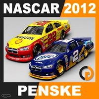 Nascar 2012 Pack - Penske Racing Team Cars3d model