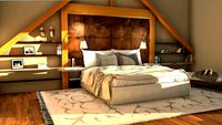 Log Cabin Bedroom
