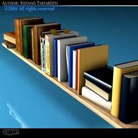 Books shelf3d model