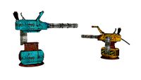 Portable turret Gatling gun