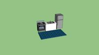 Cocina con area minima