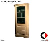 Corner Bookcase3d model