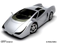 Lynx GT, concept car3d model