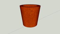 CORTEN STEEL Planter // Bac en acier Corten - serie 4 - 600x600