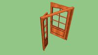 1.40m Door with glass / Puerta cristalera