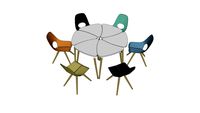TAUKO cafe coffee chairs and modular tables