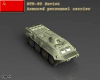 BTR-80 Soviet armored personnel carrier3d model
