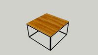 Table Chêne et Acier TeamSystem