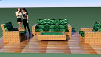 Ratan Outdoor furniture - seat and sofa design #4A