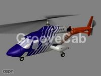 Bell 222 Helicopter V33d model
