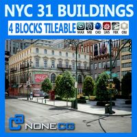 New York City Blocks - 31 Buildings3d model