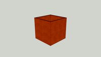 CORTEN STEEL Planter // Bac en acier Corten - serie 1 - 1000x1000x1000