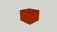 CORTEN STEEL Planter // Bac en acier Corten - serie 1 - 1000x1000x800