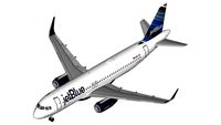 JetBlue Airbus A320 Barcode (Sharklets)