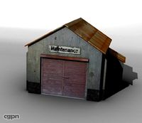 Airfield maintenance building3d model