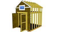 Shed 8 x 8 with loft