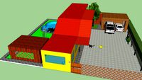 Casa con parcheggio e giardino