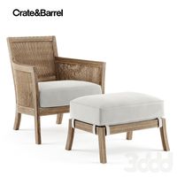 Crate & Barrel Chair with Cushion