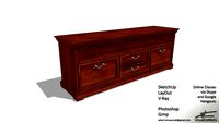 TV Cabinet - Classic Furniture (Szafka pod telewizor - Klasyczny Mebel)
