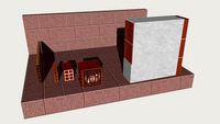 Ladrillos huecos y pared