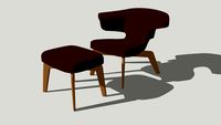 Munich Lounge Chair and Stool - Sauerbruch Hutton