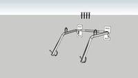 Interbay Wall Mounted Bike Rack - 2 Bikes