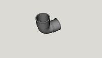 Coude PVC 90° Femelle/Femelle D40