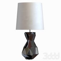 Porta Romana VLB53 - FACETED LAMP - PIANO BLACK