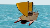 Pirogue Polynésienne double classique