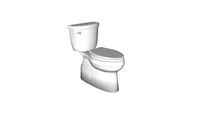 K-5310 Cimarron(R) Comfort Height(R) Comfort Height(R) two-piece elongated 1.28 gpf toilet with skirted trapway, seat not included