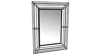 82276 Mirror Hacienda Rectangular 95x71cm