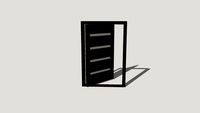 5 Lite Stack Pivot Door