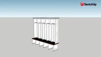 Builtin Mudroom Locker and Bench