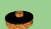 PUFF PALHA CIRCULAR RUSTICO