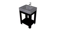 24' Lavare Vanity with Concrete Half-trough Sink