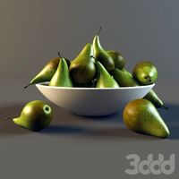 Груши в тарелке