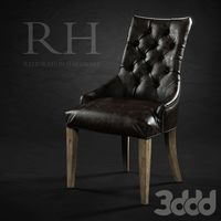 Martine leather armchair