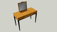 Oak and Iron Dressing Table