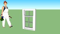 double hung 2 over 4 window