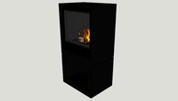 Bellfires Box gas 55 with log store