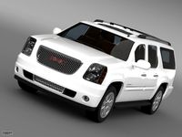 GMC Yukon XL Denali flexfuel 2011-20143d model