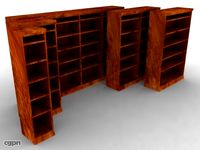 Bookcase Set 23d model