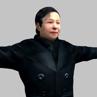 asian woman 023d model