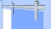 Oden Glass Wall - Brushed or Black Stainless