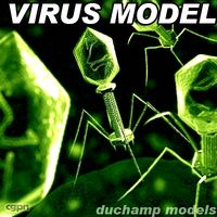 Bacteriophage Virus3d model