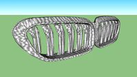 BMW M5 G30 Stock Grill_a